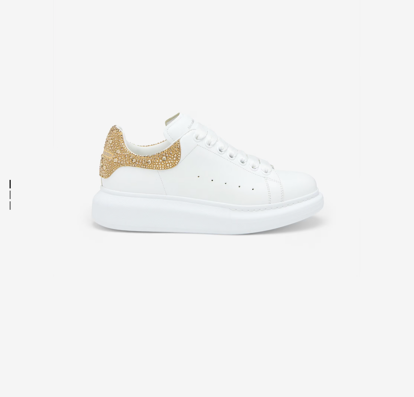 Women's Oversized Sneaker in White/Gold