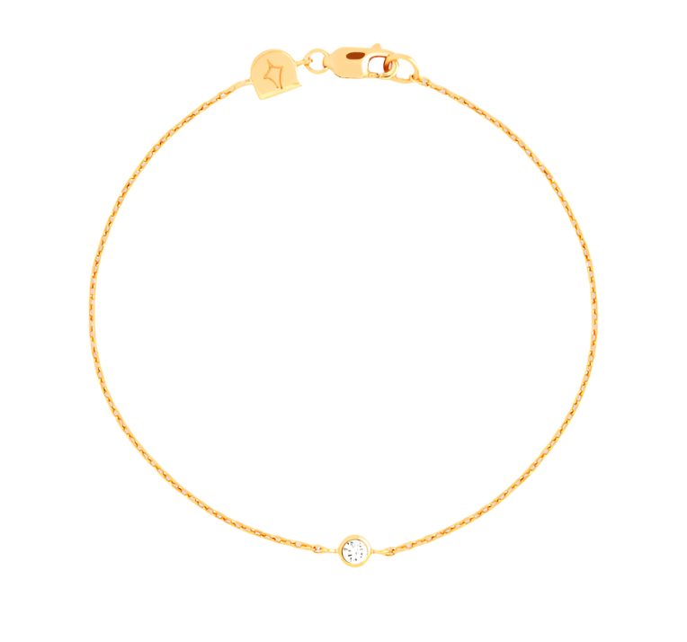 Astrid & Miyu - Essential Crystal Charm Bracelet in Gold