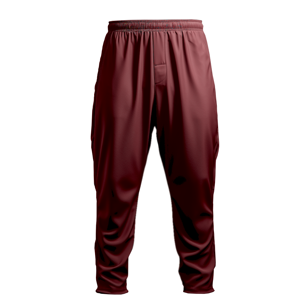 Gym Pants: Relaxed Red Regular