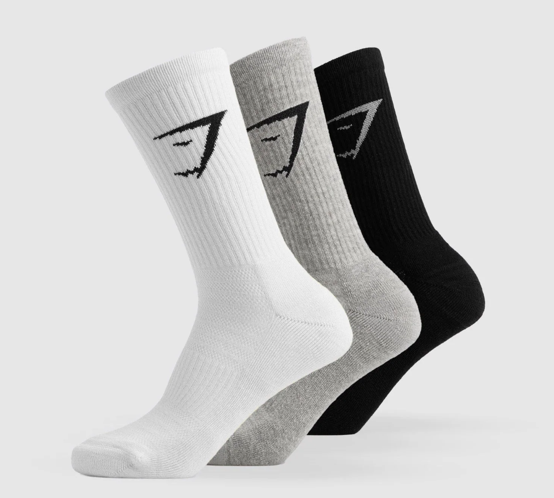 Gym Shark - Crew Socks 3 Pack