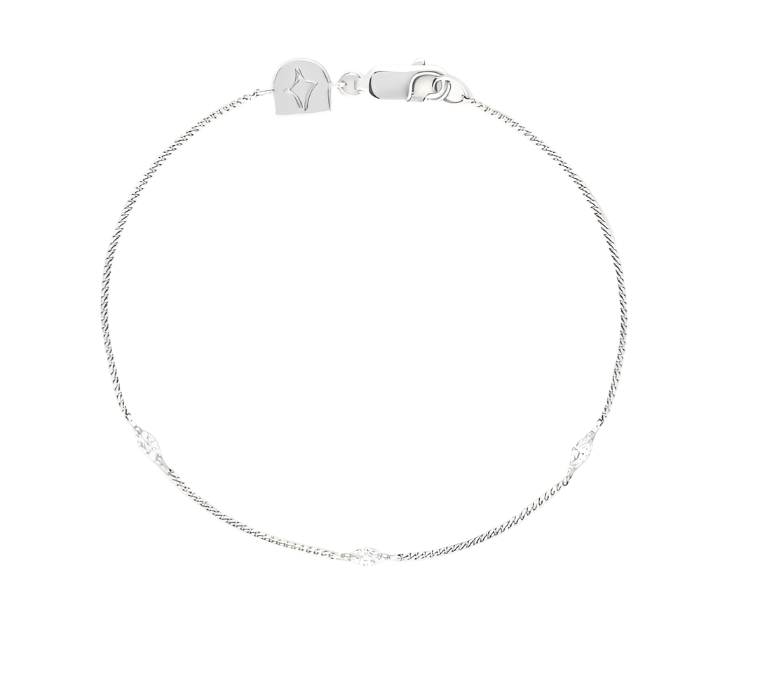 Astrid & Miyu - Pulsera Navette de Cristal en Plata