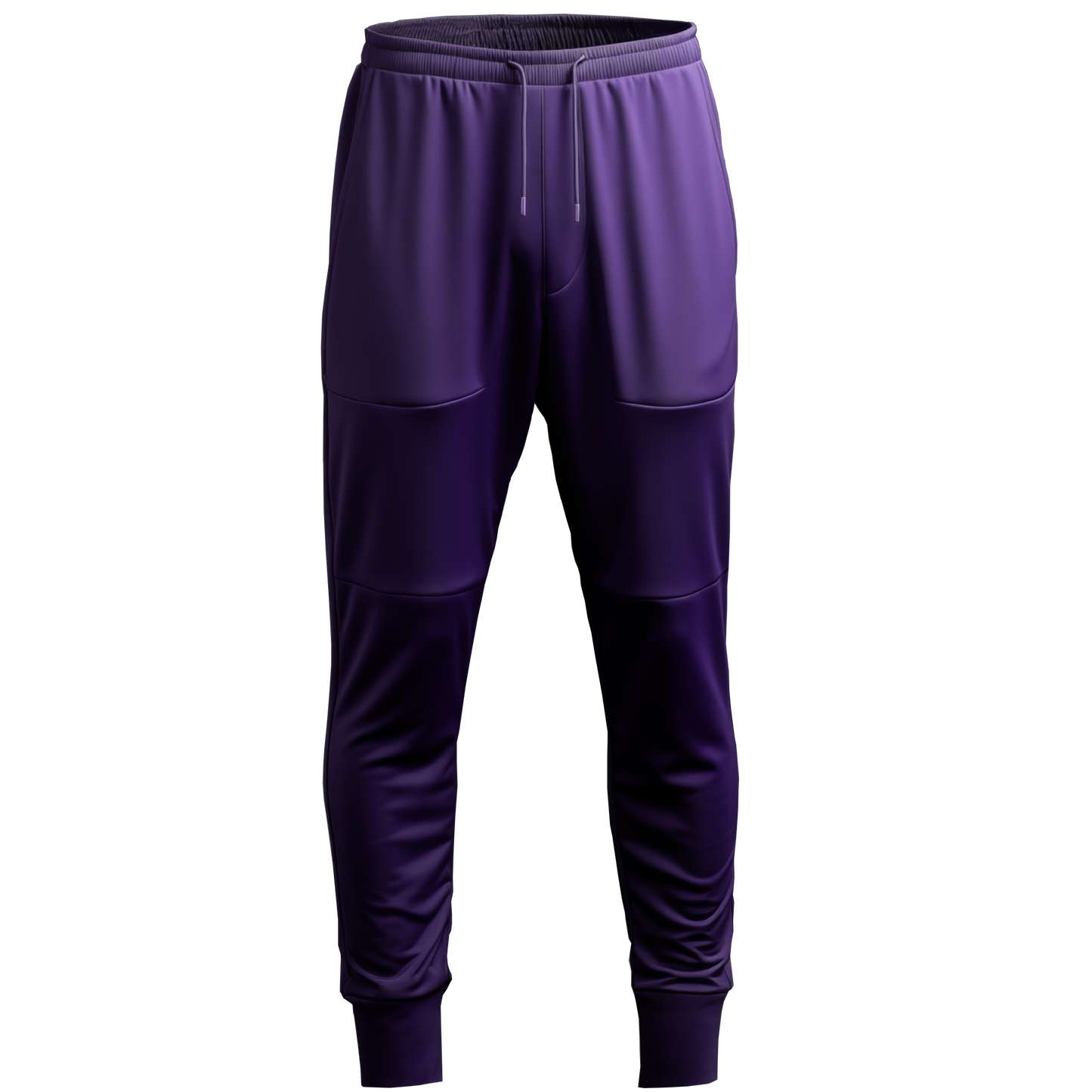 Gym Pants: Slim Purple Long