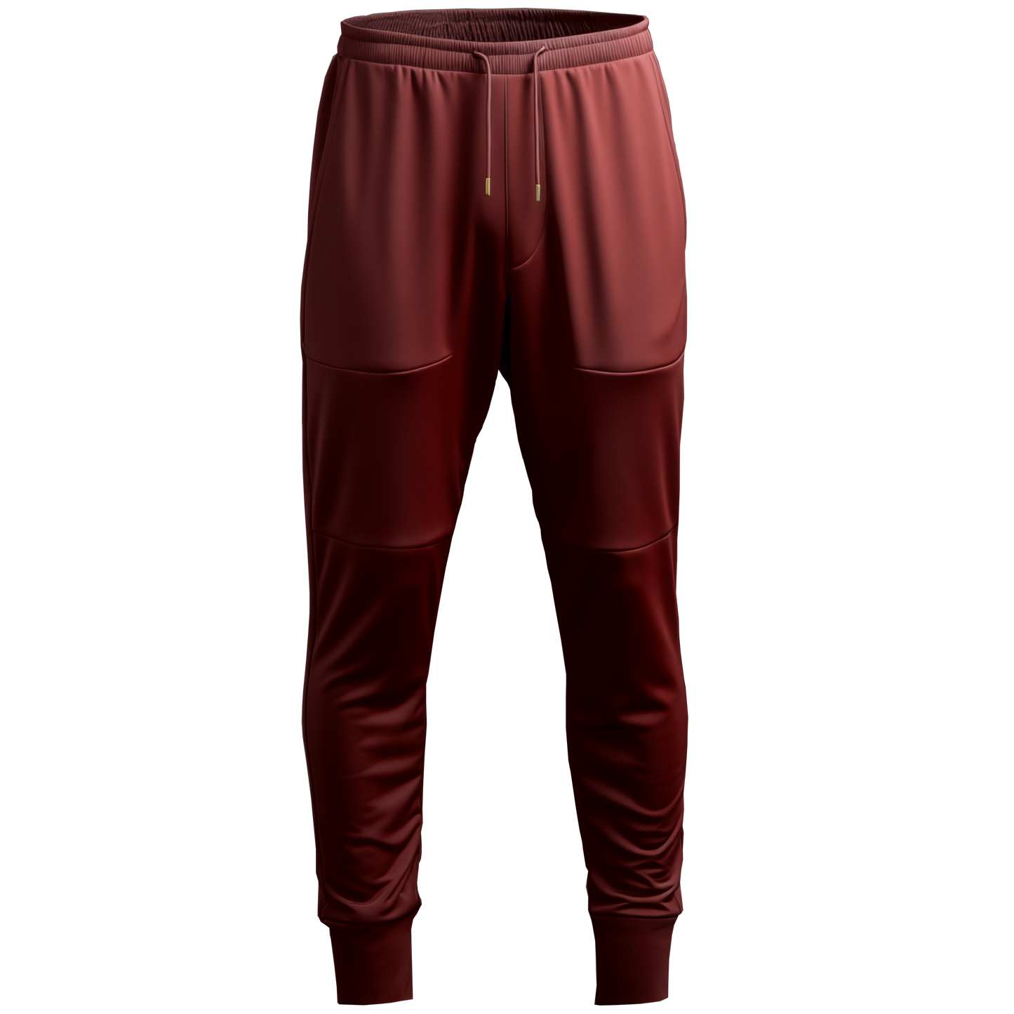 Gym Pants: Slim Red Long