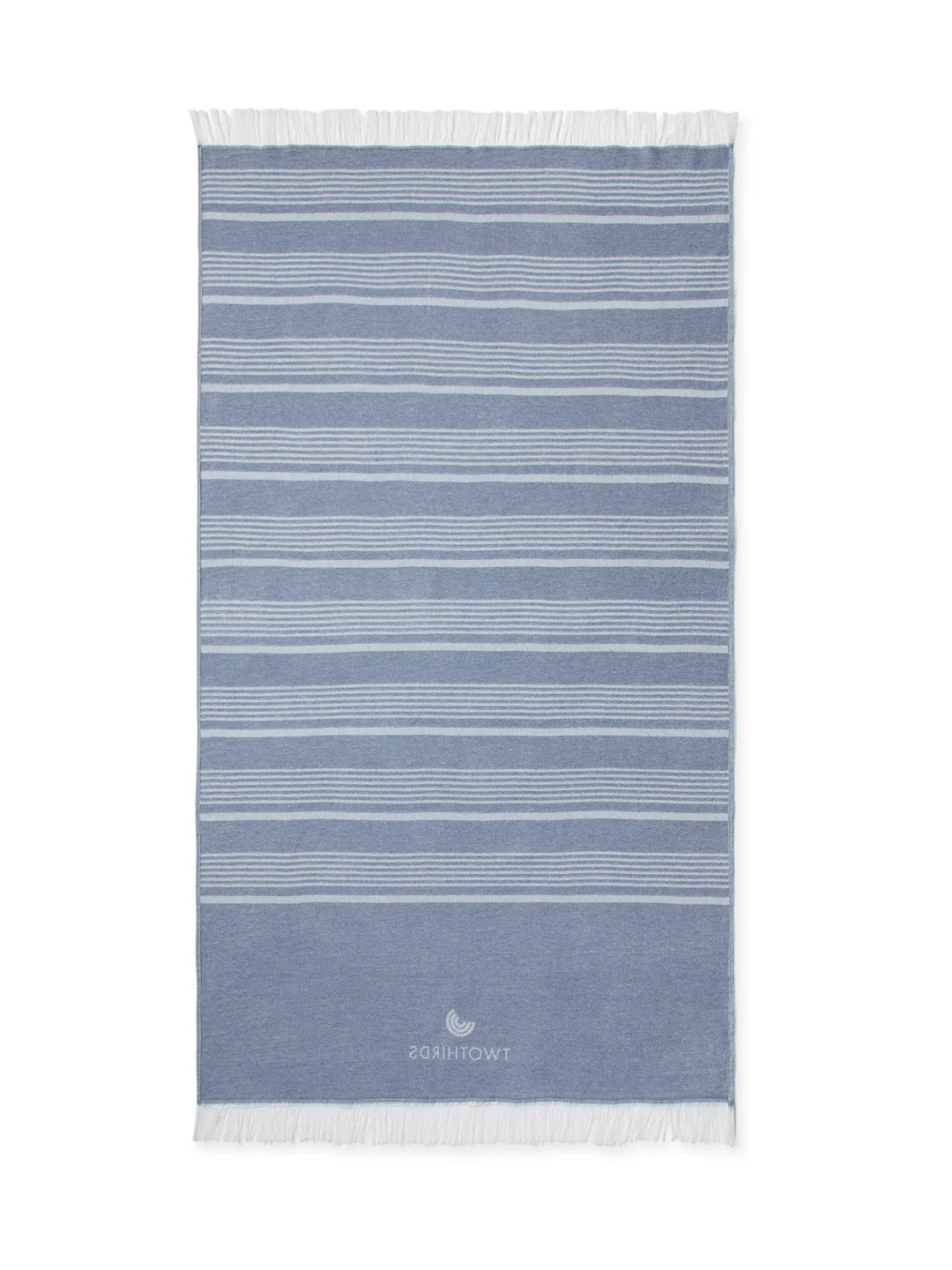 Travel Towel Thin Stripes — Blue