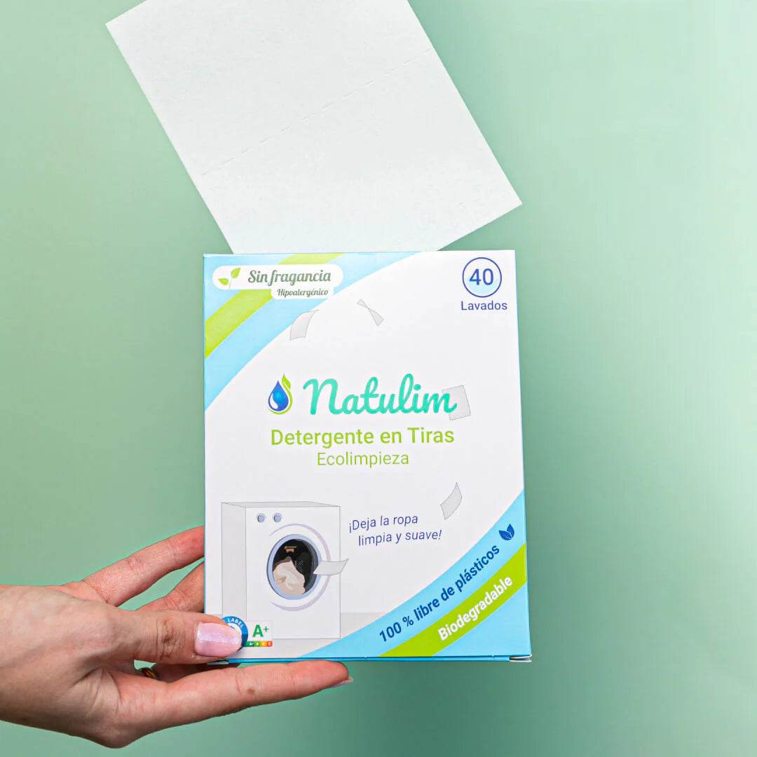 Eco-Tiras de Detergente 40 lavados Natulim