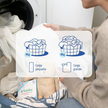 Eco-Tiras de Detergente 40 lavados Natulim