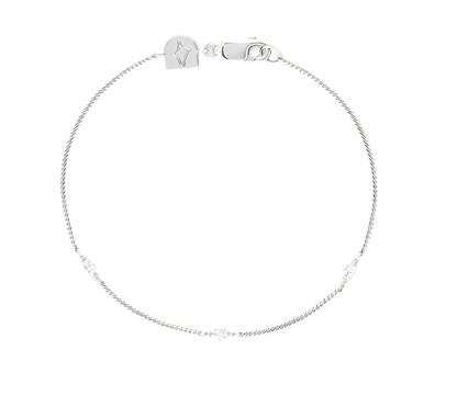 Astrid &amp; Miyu - Pulsera Navette de Cristal en Plata
