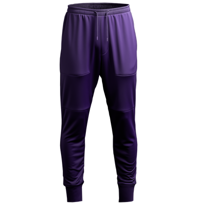 Gym Pants: Slim Purple Long