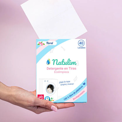 Eco-Tiras de Detergente 40 lavados Natulim